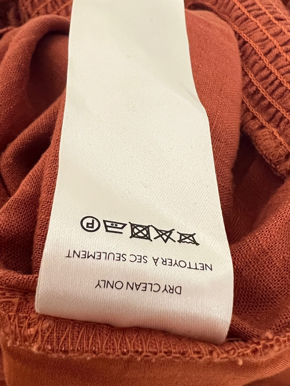 By Anthropologie V Neck Ruffle Copper Jumpsuit Size S - Picture 13 of 16